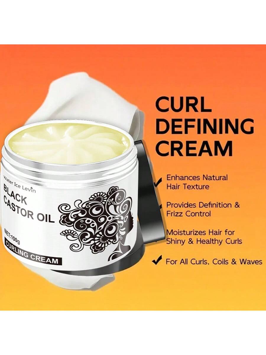 SHEIN Black Castor Oil Curl Cream