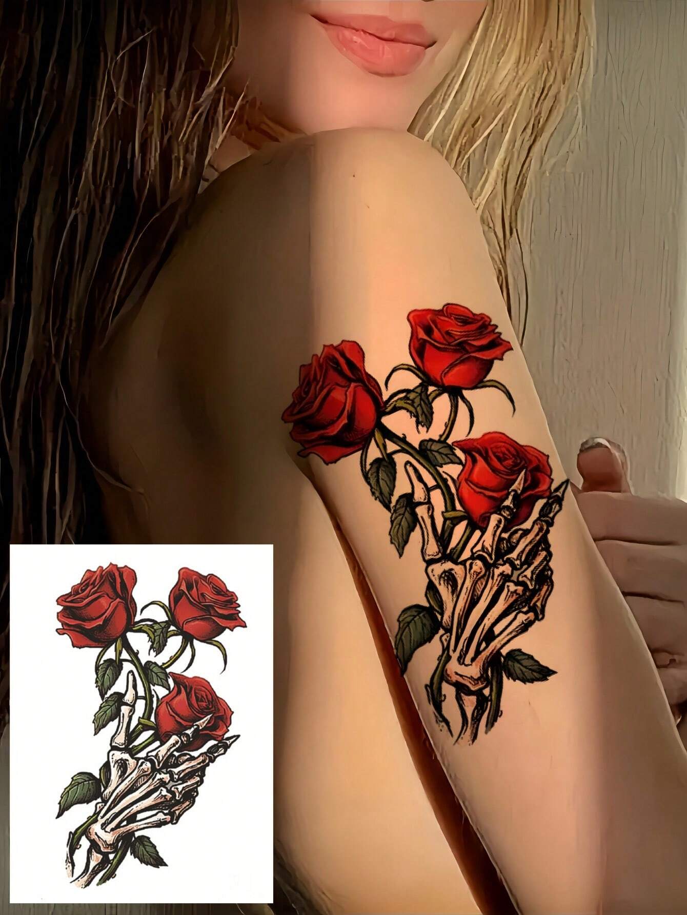 SHEIN 8 Sheets Temporary Tattoos
