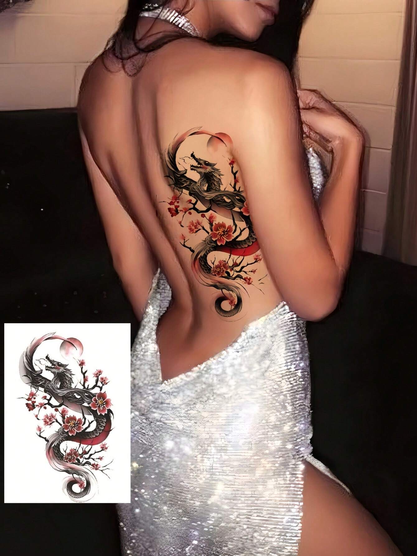 SHEIN 8 Sheets Temporary Tattoos