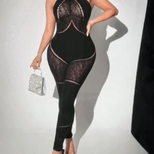 SHEIN Franclia Plus Size Women European And American Style Jumpsuit