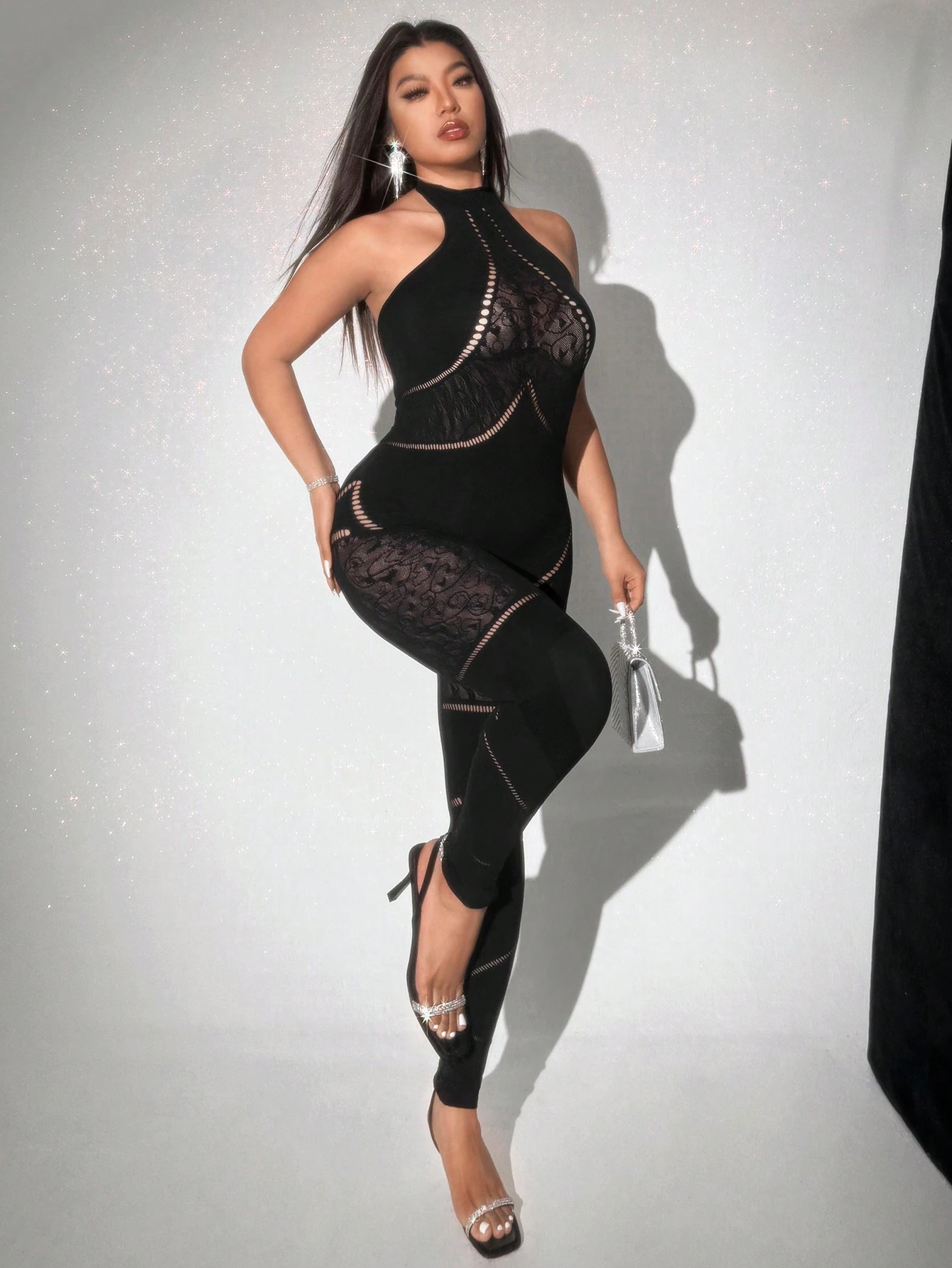 SHEIN Franclia Plus Size Women European And American Style Jumpsuit