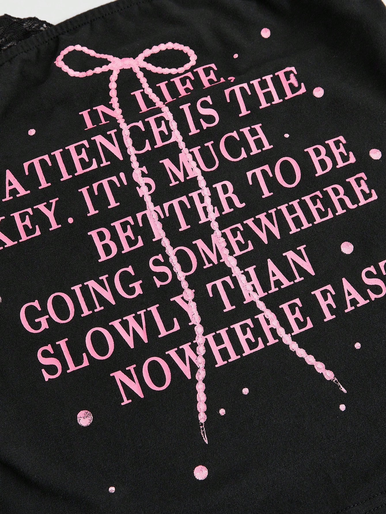 ROMWE Kawaii Kawaii Y2K Letter Print