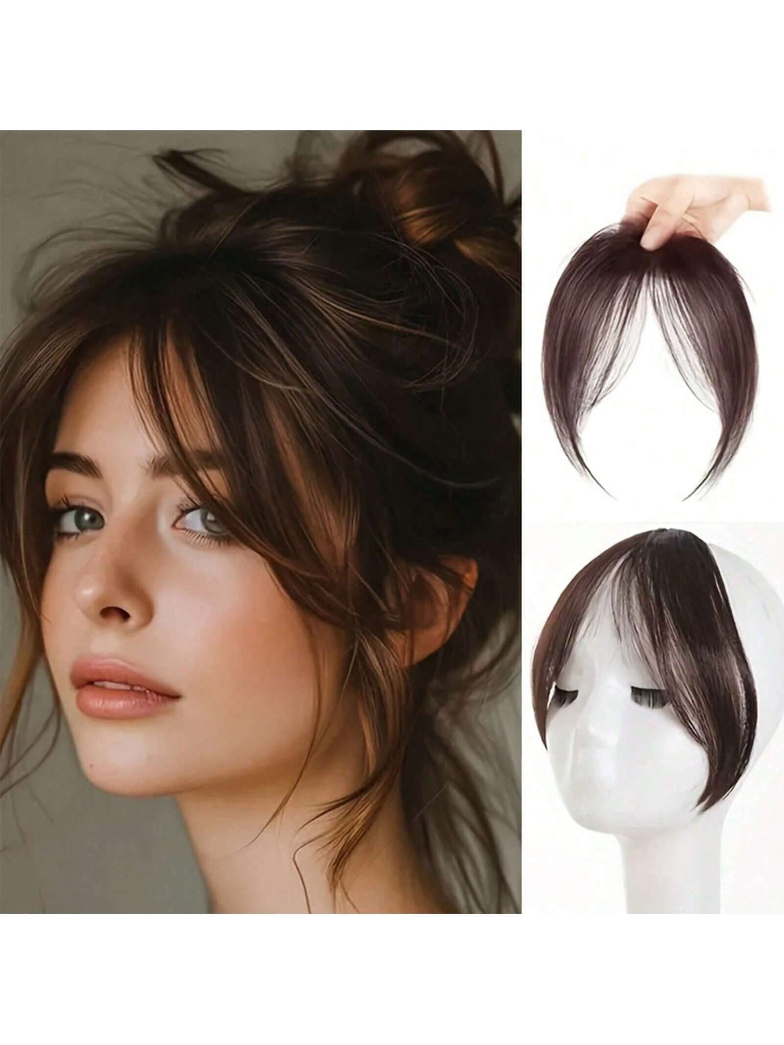 SHEIN Synthetic Bangs Wig