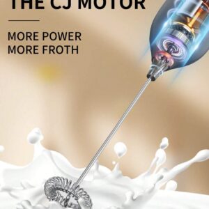 SHEIN CLITON 1PC Powerful Milk Frother For Coffee, Fast Handheld Drink Mixer