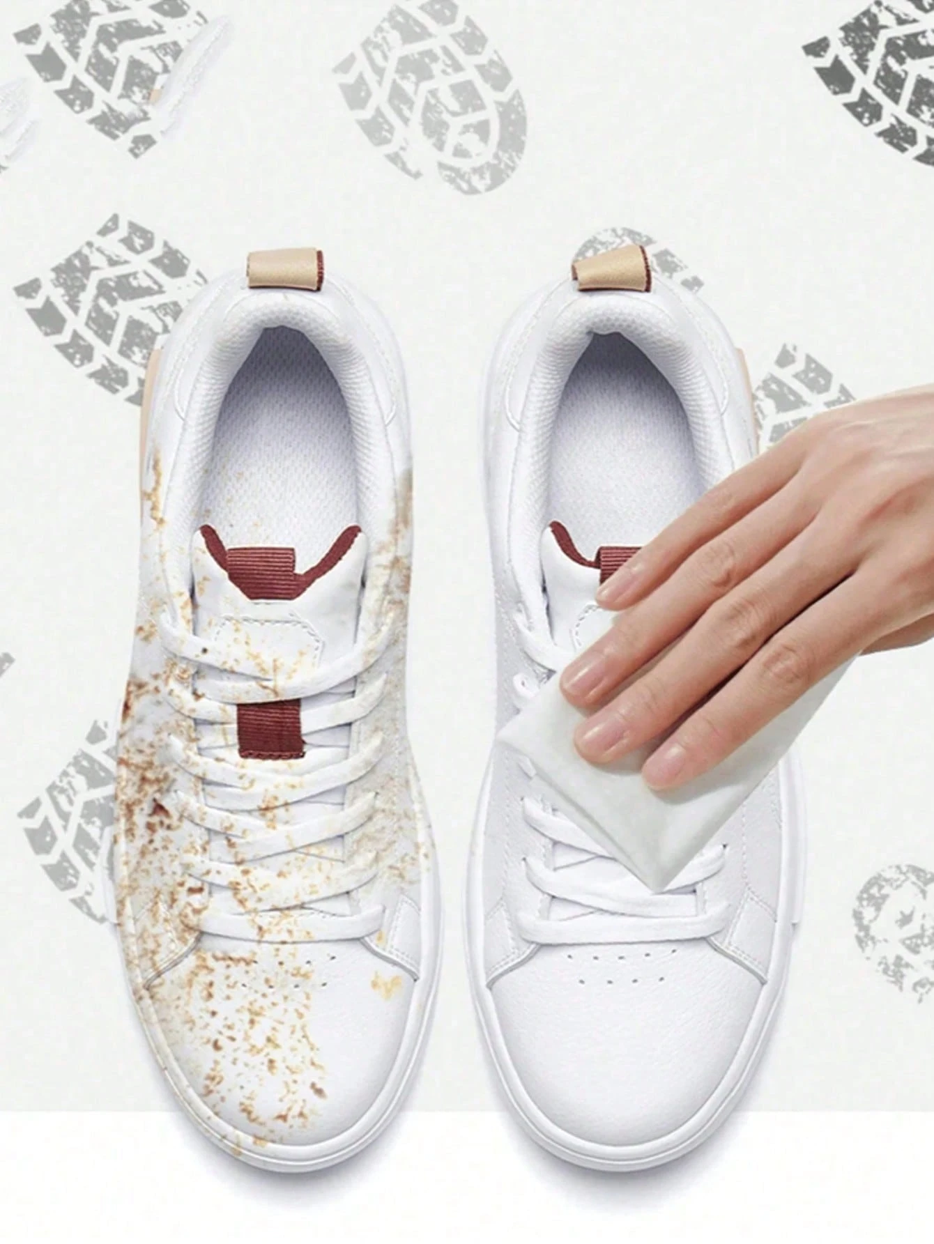 SHEIN Sports Shoes Wet Wipes, No-Rinse Wipes, Stain Remover