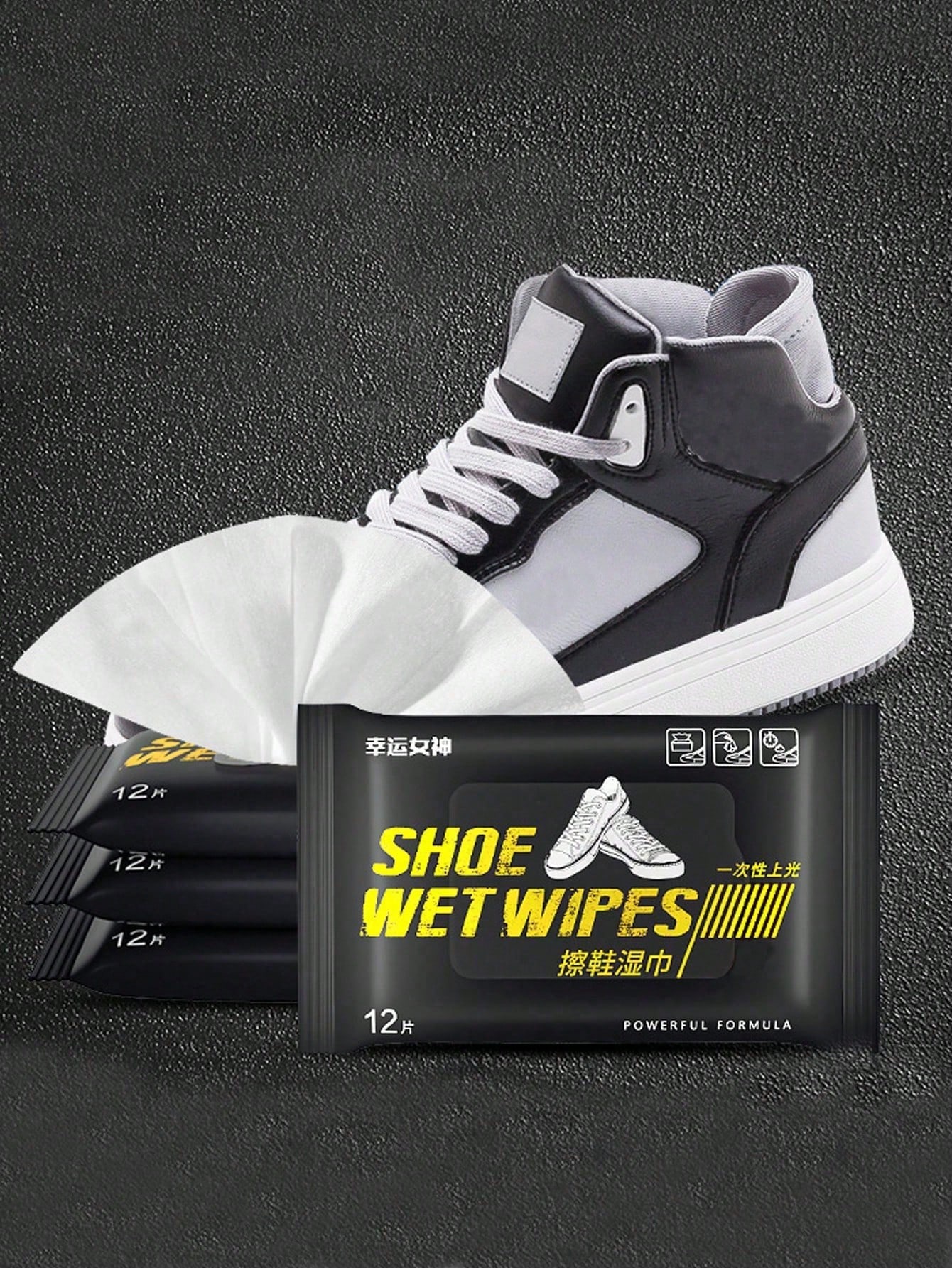 SHEIN Sports Shoes Wet Wipes, No-Rinse Wipes, Stain Remover