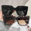 SHEIN Plastic Oversized Geometric Women Fashion Glasses
