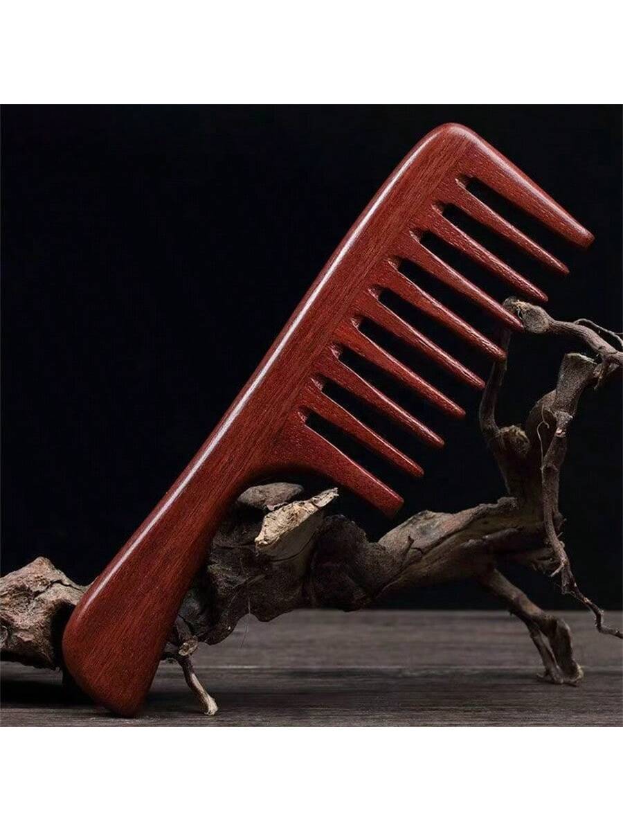 SHEIN Tooth Comb Red Sandalwood Comb