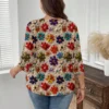 SHEIN EMERY ROSE Teacher's Day Vacation Casual Retro Ditsy Floral Lightweight Jacket