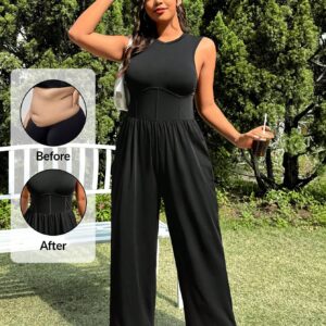 SHEIN EZwear Plus Size Black Casual Jumpsuit