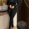SHEIN Slaydiva New Sexy And Gorgeous Small Stand-Up Jumpsuit