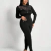 SHEIN Slaydiva New Sexy And Gorgeous Small Stand-Up Jumpsuit