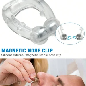 SHEIN 3pcs Silicone Magnetic Anti Snoring Nose Clip