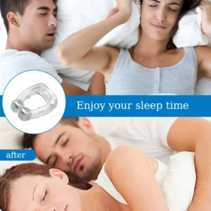 SHEIN 3pcs Silicone Magnetic Anti Snoring Nose Clip