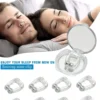 SHEIN 3pcs Silicone Magnetic Anti Snoring Nose Clip