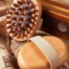 SHEIN Body Anti Cellulite Brush Soothing Wooden Essential Oil Spa Air Cushion Massage Hair
