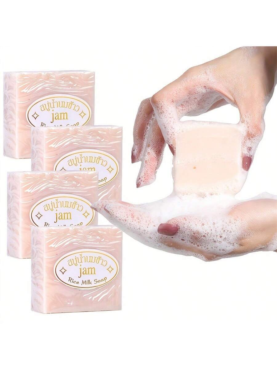 SHEIN Thai Jam Rice Milk Soap With Collagen For Facial Cleansing
