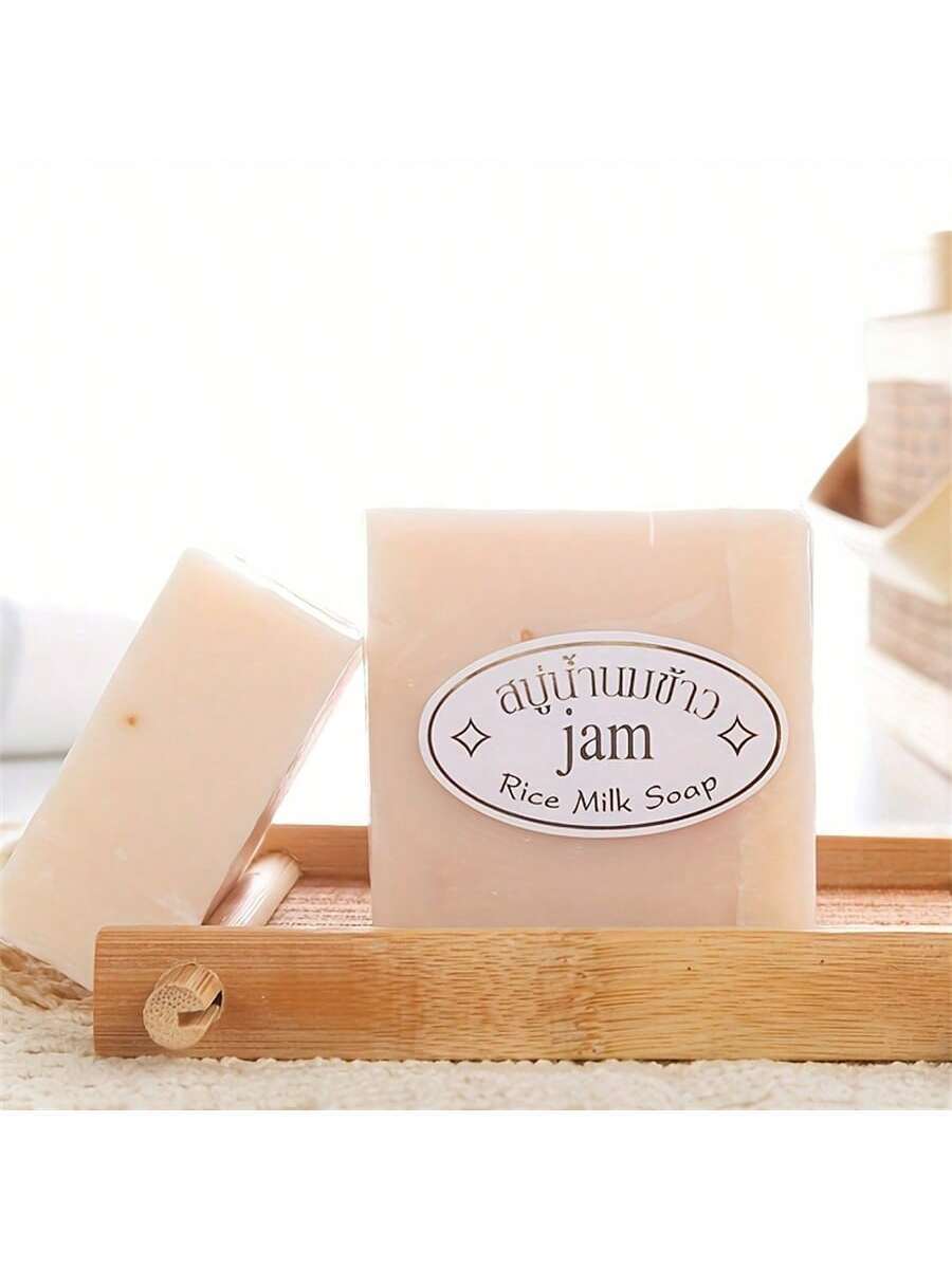 SHEIN Thai Jam Rice Milk Soap With Collagen For Facial Cleansing