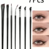 SHEIN YISE 7-Piece Eye Makeup Brush Set, Including Slanted Eyeliner Brush