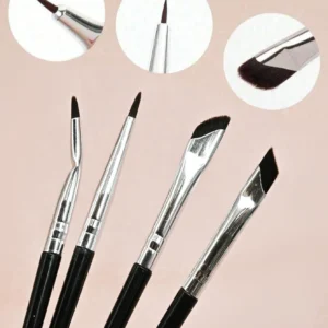 SHEIN YISE 7-Piece Eye Makeup Brush Set, Including Slanted Eyeliner Brush