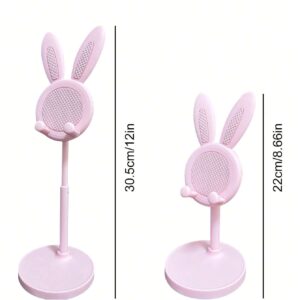SHEIN 1pc Bathroom Bathtubs Adjustable Folding Rabbit Shaped Phone Stand
