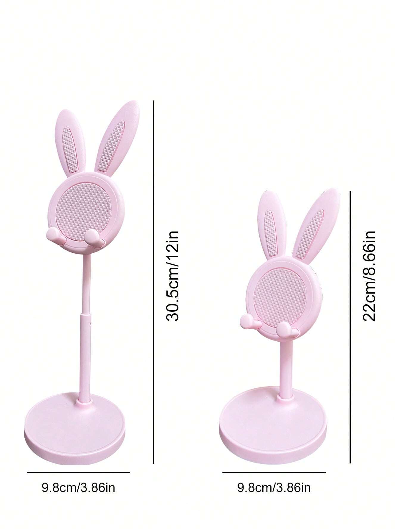 SHEIN 1pc Bathroom Bathtubs Adjustable Folding Rabbit Shaped Phone Stand