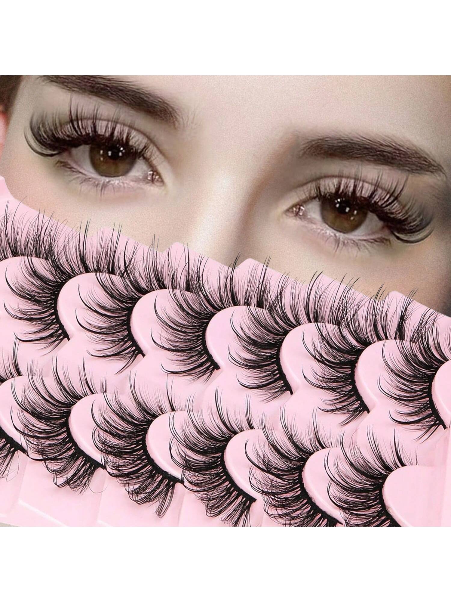 Faux Mink Lashes With Wispy Fairy Cat Eye