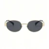 Oval Metal Frame Retro Fashion Glasses