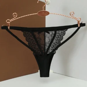 AB. Women's Lace Spaghetti Strap Thong Panty