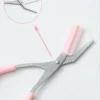 SHEIN Stainless Steel Eyebrow Trimmer Scissors Set With Comb, Suitable For Any Skin Type Beauty Tools