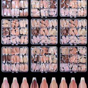 SHEIN Boxed French Style Ballet/Pointed/Square/Toe Full Cover Press-On Artificial Nails