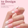 SHEIN Boxed French Style Ballet/Pointed/Square/Toe Full Cover Press-On Artificial Nails