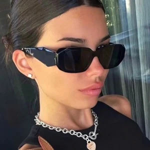 SHEIN Geometric Polygon Retro Personalized Fashion Fashion Glasses