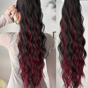 SHEIN ZURO 26 Inch Long Wavy Synthetic Hair Ponytail Extension