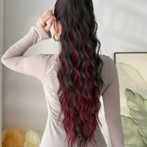 Alternative view of SHEIN ZURO 26 Inch Long Wavy Synthetic Hair Ponytail Extension