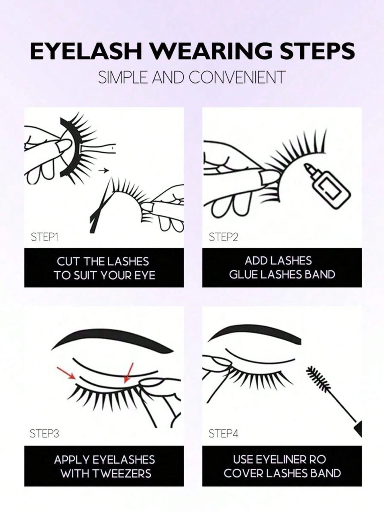 SHEIN Cat Eye Faux Mink Eyelashes
