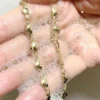SHEIN Waterproof Stainless Steel Heart-Shaped Anklet 18K Gold Plated