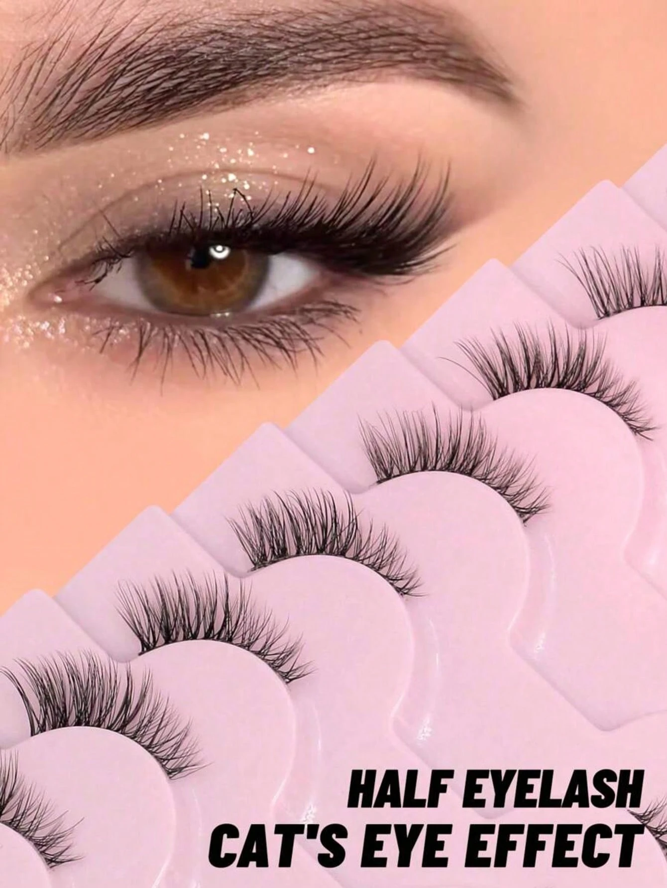 SHEIN Cat Eye Faux Mink Eyelashes