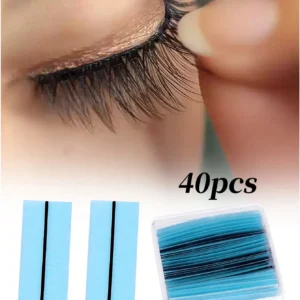 SHEIN 40pcs Box Black Self Adhesive Eyelash Extension Glue Strips