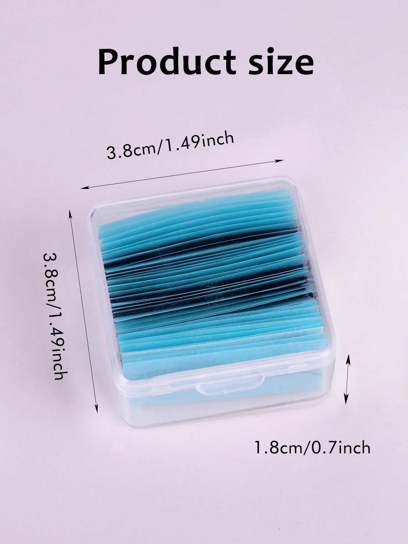 SHEIN 40pcs Box Black Self Adhesive Eyelash Extension Glue Strips