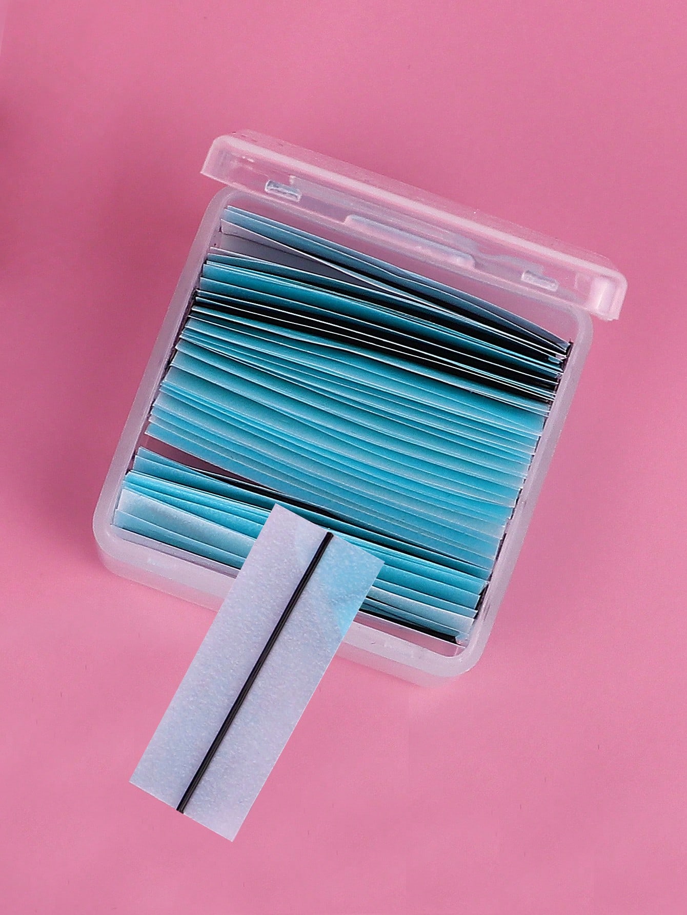 SHEIN 40pcs Box Black Self Adhesive Eyelash Extension Glue Strips