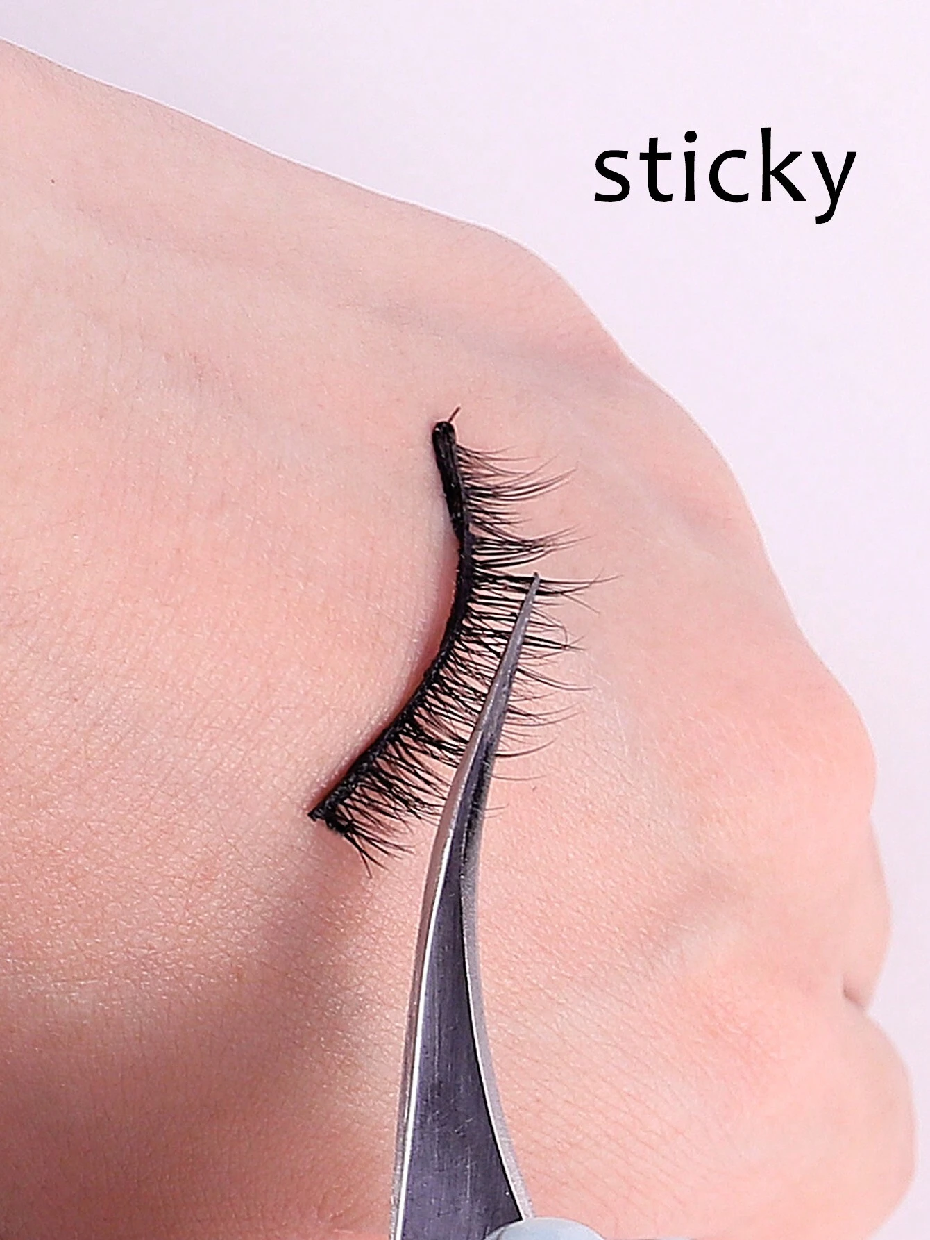 SHEIN 40pcs Box Black Self Adhesive Eyelash Extension Glue Strips