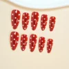 SHEIN 24pcs Almond-Shaped Nail Stickers Set