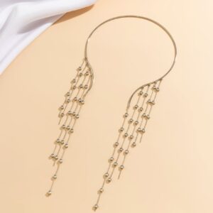 SHEIN Asymmetrical Star Shaped Tassel Charm Necklace