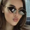 SHEIN 2pcs Oval Metal Frame Glasses Set
