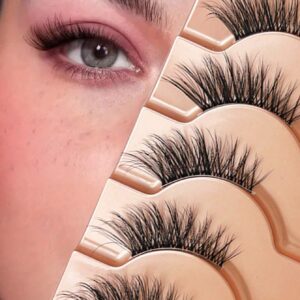 SHEIN 5 Pairs Cat Eye Half-Strip False Eyelashes