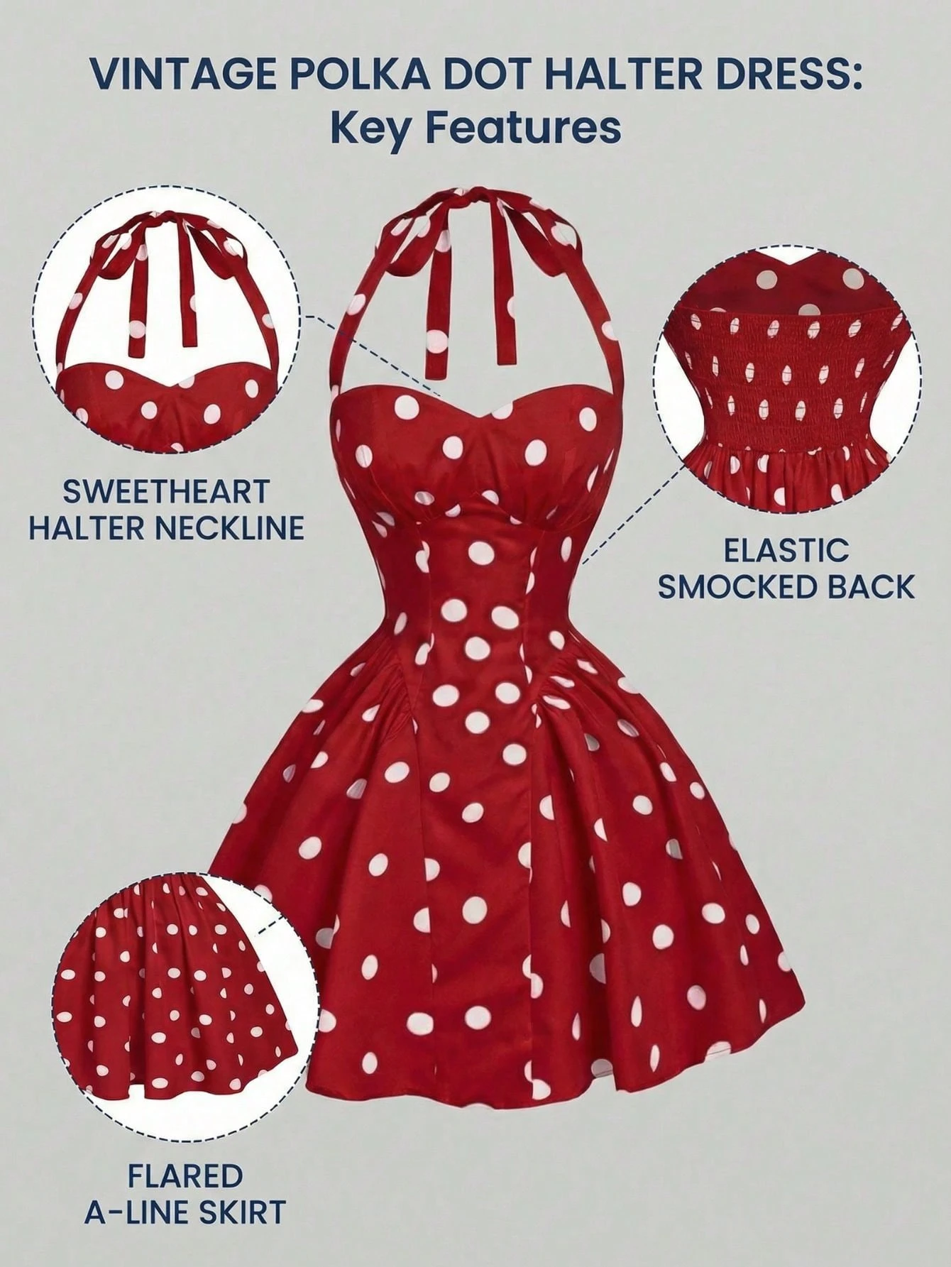 SHEIN MOD Women's Polka Dot Bandeau Long Dress