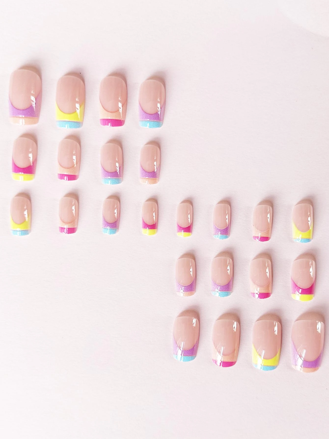 SHEIN Upgrade Your Look With 24pcs Short Square Nail