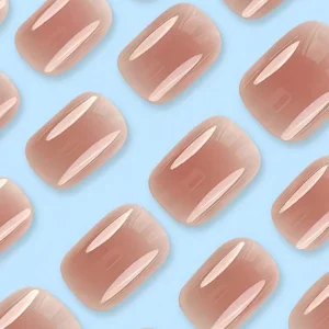 Alternative view of SHEIN 24pcs Reusable Square Medium Nude Pink Jelly Gel Nail Tips