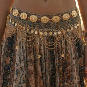 SHEIN 2pcs Vintage Boho Style Daisy
